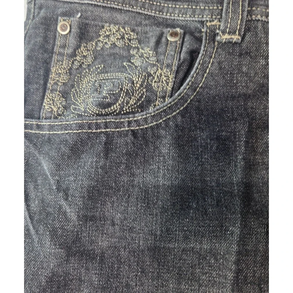 Phat Farm Men's Jeans Size 42 Dark Wash Straight Baggy Hip Hop Y2K Denim
